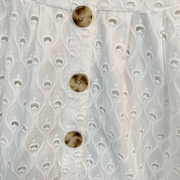 Maeve Vanderbilt White Eyelet Maxi Skirt - Picture 3 of 5